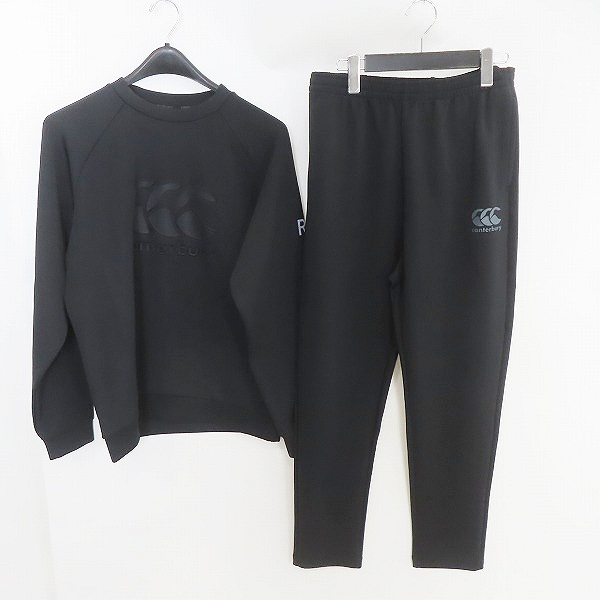 実際に弊社で買取させて頂いた 【未使用】CANTERBURY/カンタベリー ダフテックエアーライト クルーネック/パンツ/セットアップ RP43608/RP13607/L