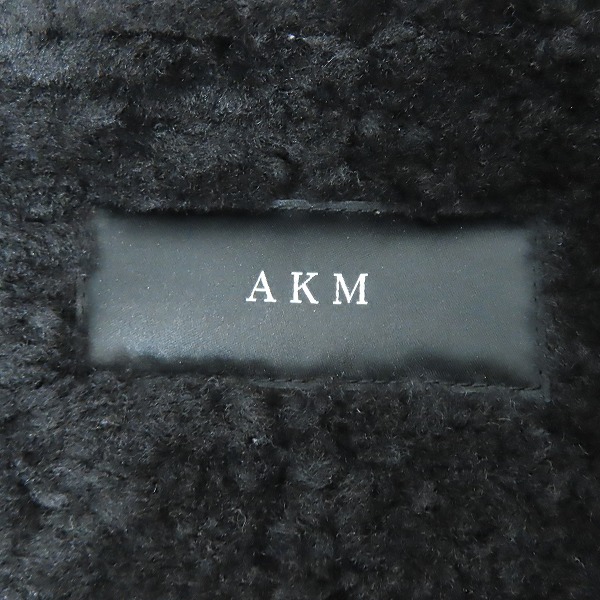 実際に弊社で買取させて頂いたAKM/エーケーエム  B-3 spanish mouton/RIBA lamb/ムートン レザー ジャケット B002/Mの画像 2枚目