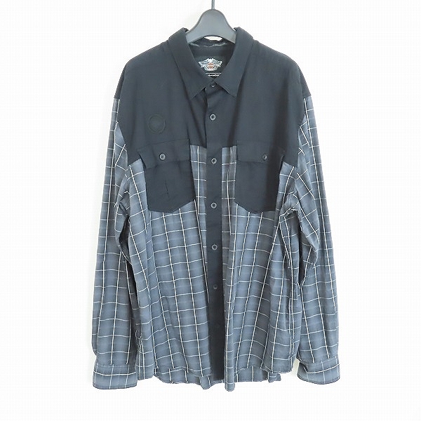 実際に弊社で買取させて頂いたHARLEY DAVIDSON/ハーレーダビッドソン チェックシャツ/長袖 2XL