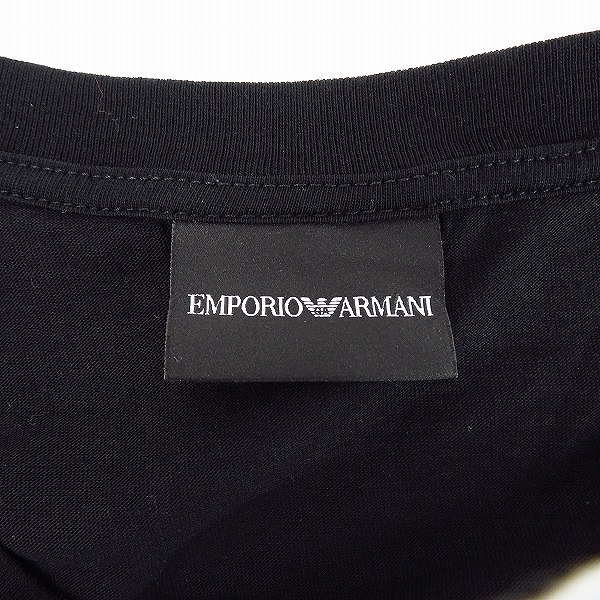実際に弊社で買取させて頂いたEMPORIO ARMANI/エンポリオアルマーニ ロンT 長袖カットソー ブラック XLの画像 2枚目