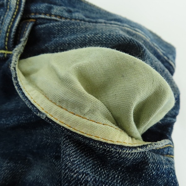 実際に弊社で買取させて頂いたSEQUEL×fragment design/シークエル×フラグメントデザイン リジットデニムパンツ ウォッシュ加工 Mの画像 7枚目