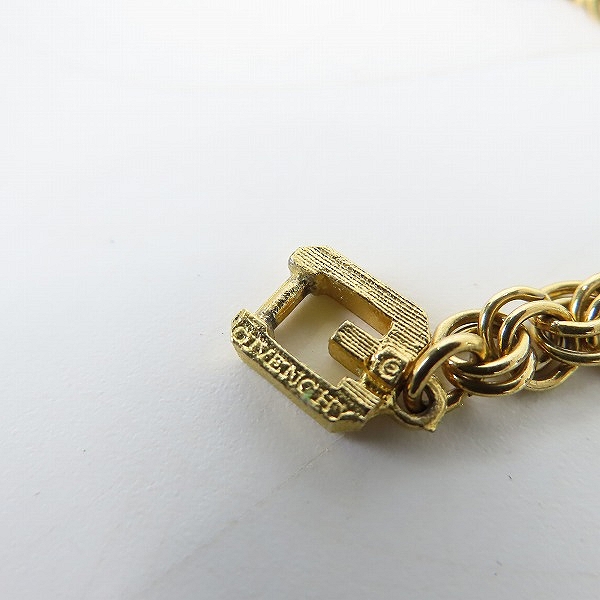 実際に弊社で買取させて頂いたGIVENCHY/ジバンシィ Gロゴリンク チェーンネックレス ゴールドの画像 8枚目