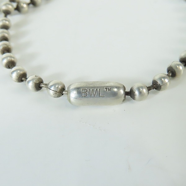 実際に弊社で買取させて頂いたBILL WALL LEATHER/BWL/ビルウォールレザー 4mm ボール チェーン/ネックレスの画像 2枚目