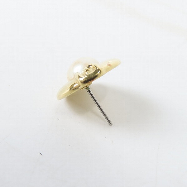 実際に弊社で買取させて頂いたGIVENCHY/ジバンシィ Simulated Pearl Gロゴ×フェイクパール ピアスの画像 5枚目