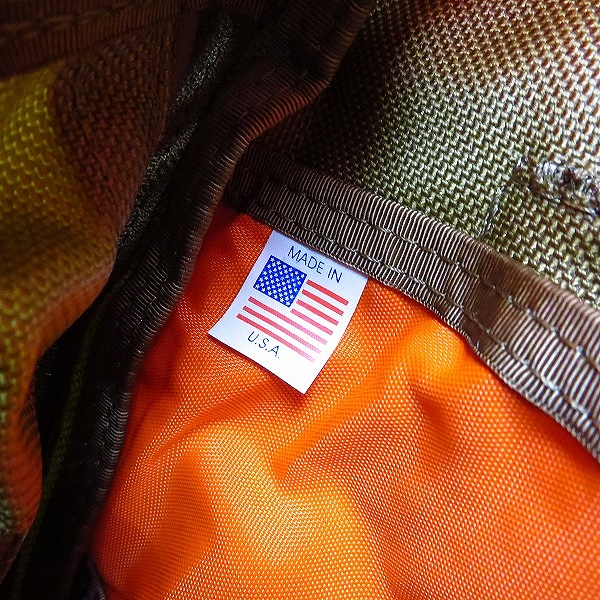 実際に弊社で買取させて頂いたBRIEFING/ブリーフィング SIMPLE FLAP/シンプルフラップ バックパック/リュックサック カーキの画像 5枚目