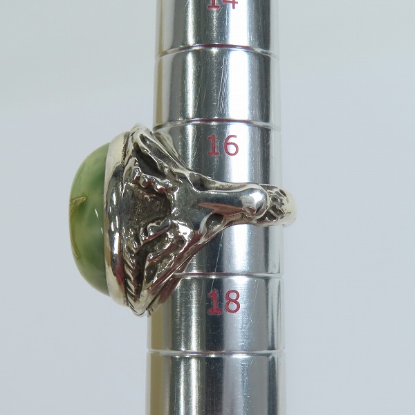 実際に弊社で買取させて頂いた【ギャラ付】ALEX STREETER/アレックスストリーター SPストーン ラリマー エンジェルハート リング/17号の画像 7枚目