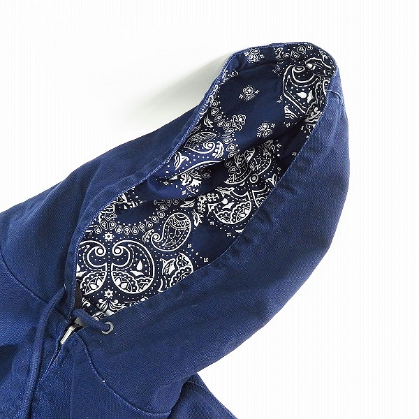 実際に弊社で買取させて頂いたCarhartt/カーハート 裏ペイズリー ジップアップ パーカー ワークジャケット Sの画像 9枚目