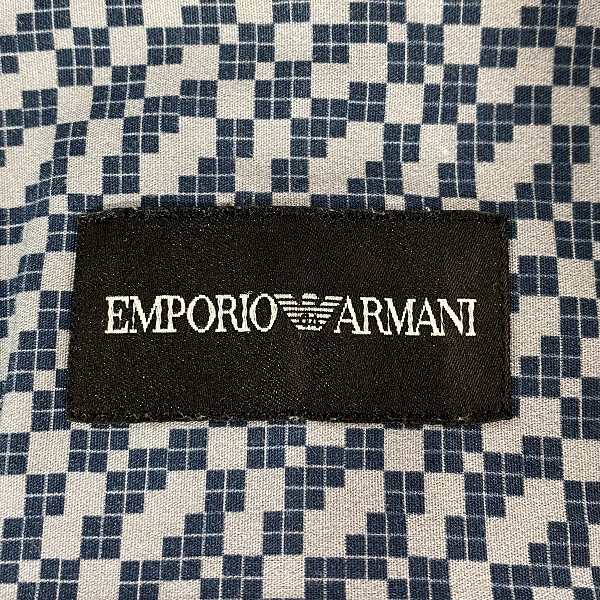 実際に弊社で買取させて頂いたEMPORIO ARMANI/エンポリオアルマーニ 総柄 半袖ボタンシャツ/39の画像 2枚目