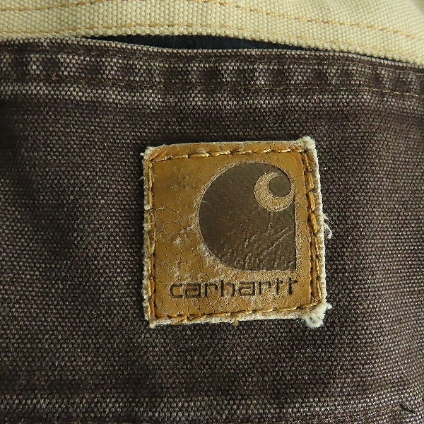 実際に弊社で買取させて頂いたcarhartt/カーハート ダックジャケット リメイク 再構築 パッチワーク マルチカラーの画像 3枚目