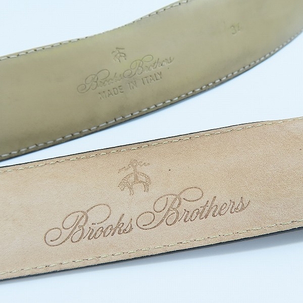 実際に弊社で買取させて頂いたBROOKS BROTHERS/ブルックスブラザーズ レザーベルト/2点セットの画像 1枚目