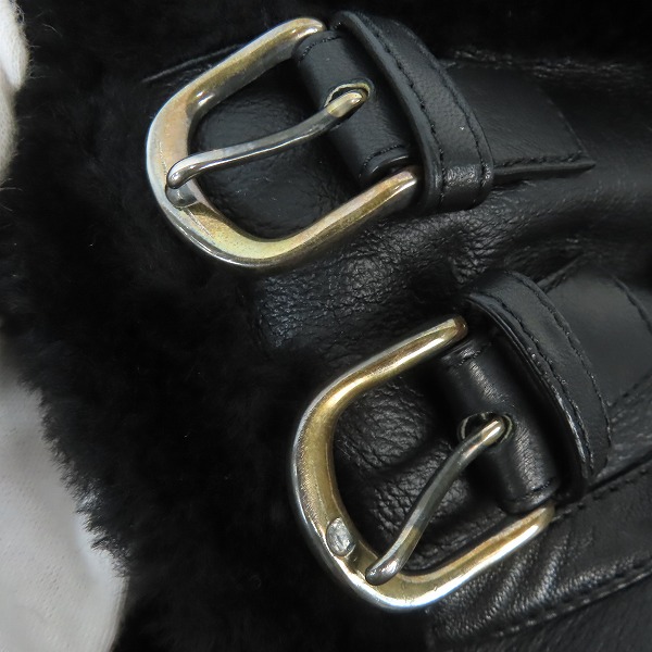 実際に弊社で買取させて頂いたAKM/エーケーエム  B-3 spanish mouton/RIBA lamb/ムートン レザー ジャケット B002/Mの画像 6枚目