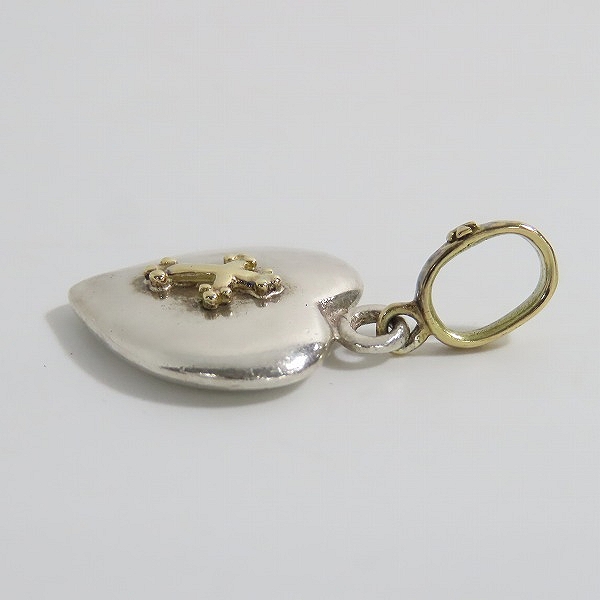 実際に弊社で買取させて頂いたLoree Rodkin/ローリーロドキン K18YG/イエローゴールド ×シルバー925 ハート/クロスペンダントトップの画像 2枚目