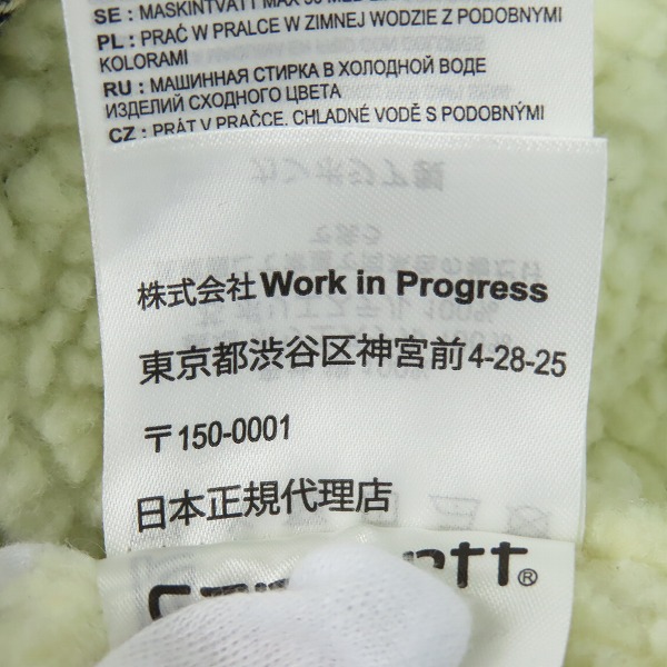 実際に弊社で買取させて頂いたCarhartt/カーハート ARDEN/アーデン 内ボア シャツ ジャケット I030789/Sの画像 6枚目