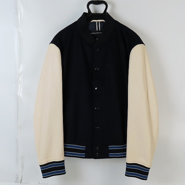 実際に弊社で買取させて頂いたhugo boss/ヒューゴボス iconic outerwear varsity jacket 袖レザー切替バーシティジャケット/スタジャン 52