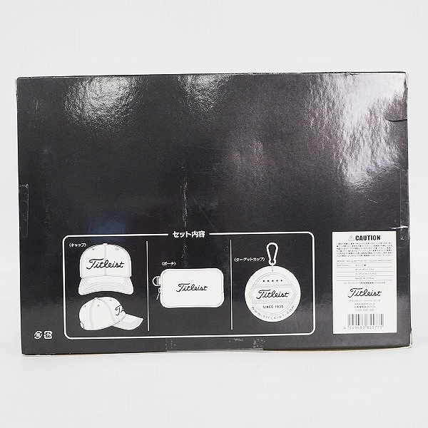 実際に弊社で買取させて頂いた【未開封】Titleist/タイトリスト ゴルフ AJGF75 WTNV キャップ入りギフトボックス ホワイト×ネイビーの画像 1枚目