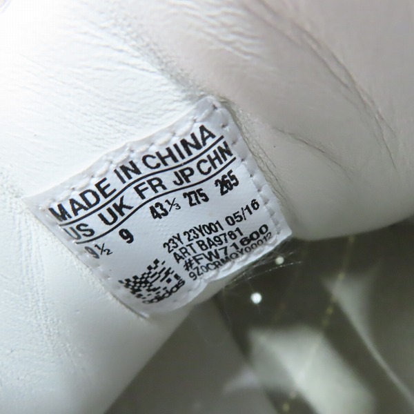 実際に弊社で買取させて頂いたadidas×Rick Owens/アディダス×リックオウエンス RO MASTODON PRO MODEL マストドン BA9761/27.5の画像 5枚目