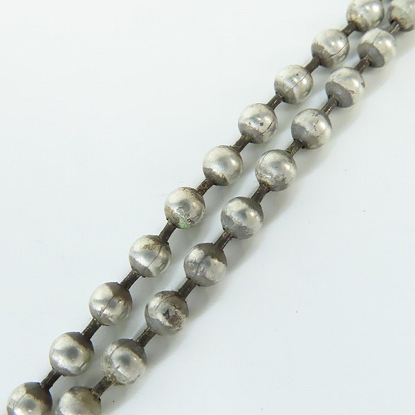 実際に弊社で買取させて頂いたBILL WALL LEATHER/BWL/ビルウォールレザー 4mm ボール チェーン/ネックレスの画像 1枚目