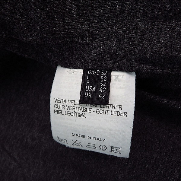 実際に弊社で買取させて頂いたBARNEYS NEW YORK/バーニーズニューヨーク フーディー ライダースジャケット /US42の画像 3枚目