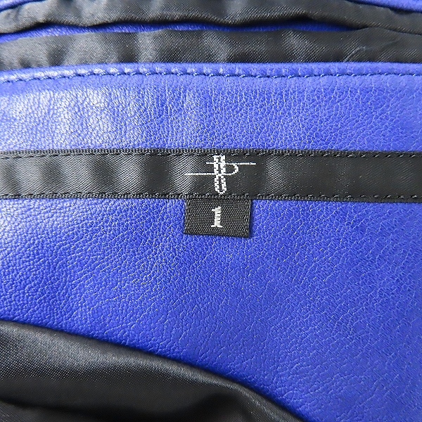 実際に弊社で買取させて頂いたNO ID. /ノーアイディ レザー ダブルライダースジャケット/1の画像 2枚目