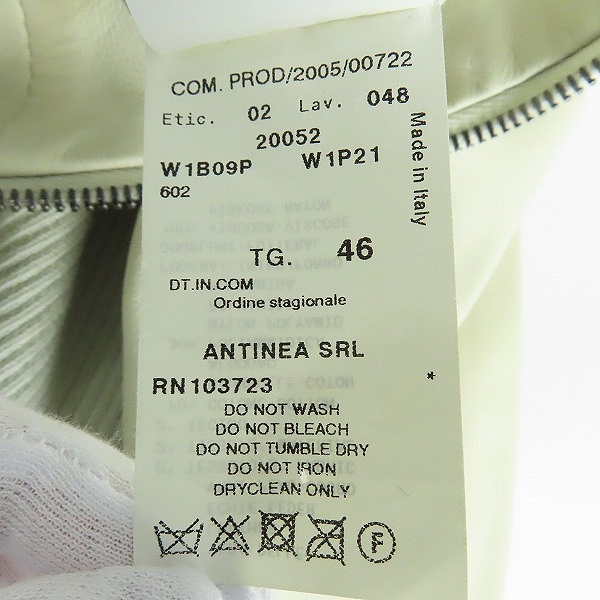 実際に弊社で買取させて頂いた【JPタグ】EMPORIO ARMANI/エンポリオアルマーニ サイド/リブニット レザージャケット/46の画像 4枚目