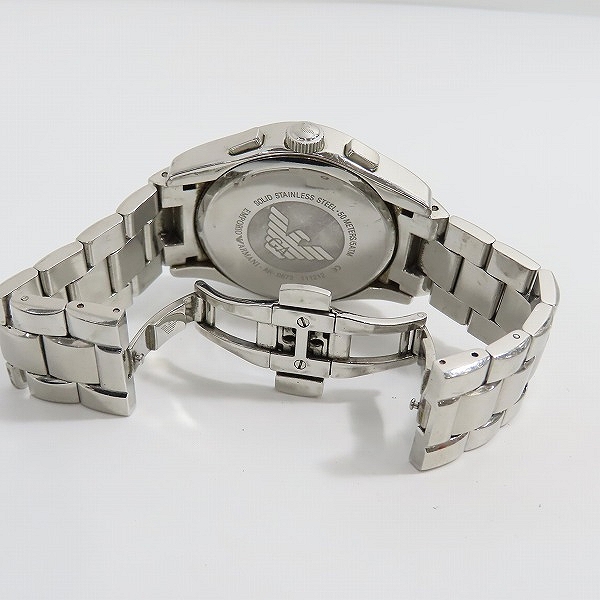 実際に弊社で買取させて頂いたEMPORIO ARMANI/エンポリオアルマーニ クロノグラフ 腕時計 AR-0673【動作未確認】の画像 3枚目