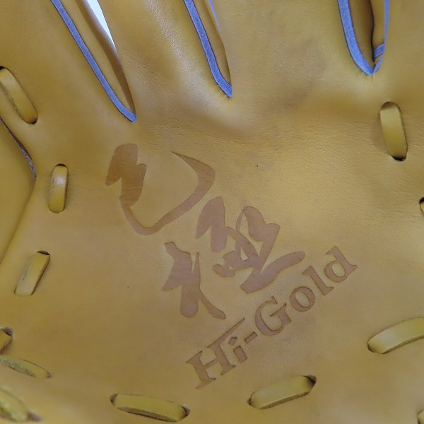 実際に弊社で買取させて頂いたHI-GOLD/ハイゴールド 己極シリーズ 軟式/右投げ 投手用 グローブ/グラブ OKG-821SPの画像 3枚目