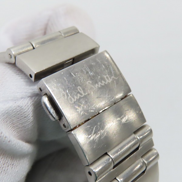 実際に弊社で買取させて頂いたPaul Smith/ポールスミス J524-S066662 ディスクアイズ クォーツ 腕時計【動作未確認】の画像 5枚目