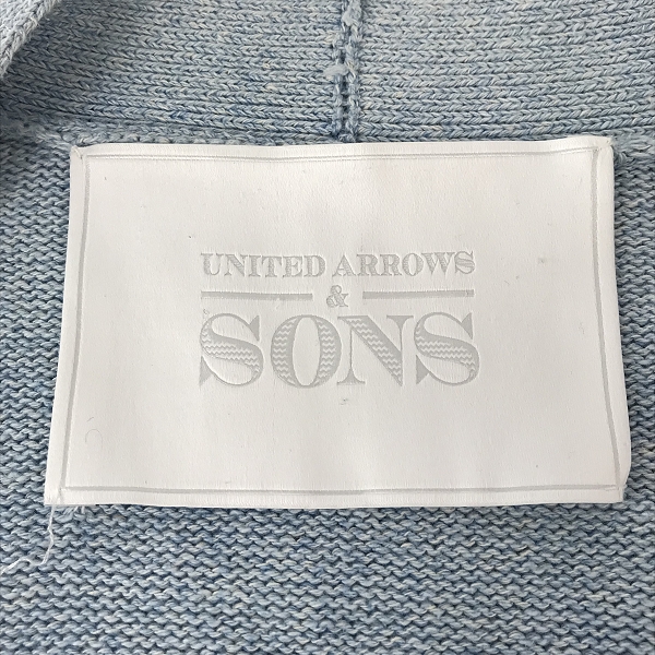 実際に弊社で買取させて頂いたUNITED ARROWS＆SONS/ユナイテッドアローズ＆サンズ リネン混ケーブルニットカーディガン/5513-199-0117/Lの画像 2枚目