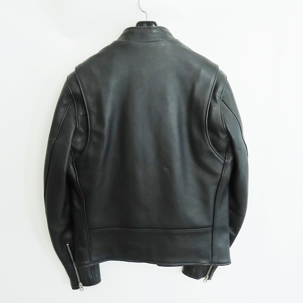 実際に弊社で買取させて頂いたSchott/ショット USA製 カウレザー シングルライダース ジャケット 7009/641XXの画像 1枚目