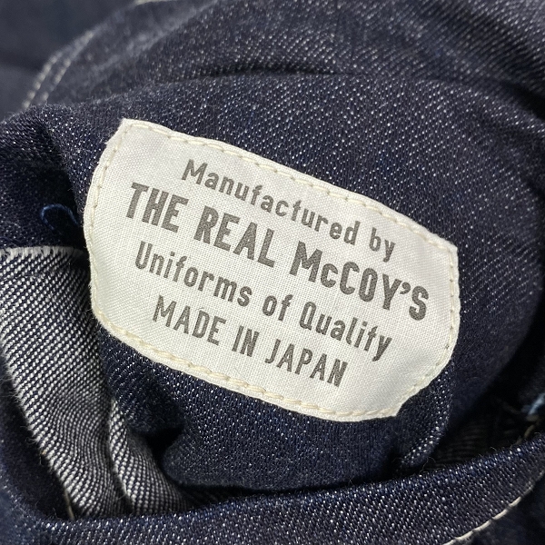 実際に弊社で買取させて頂いたTHE REAL McCOYS/リアルマッコイズ デニム フーデッド プルオーバー/Lの画像 6枚目