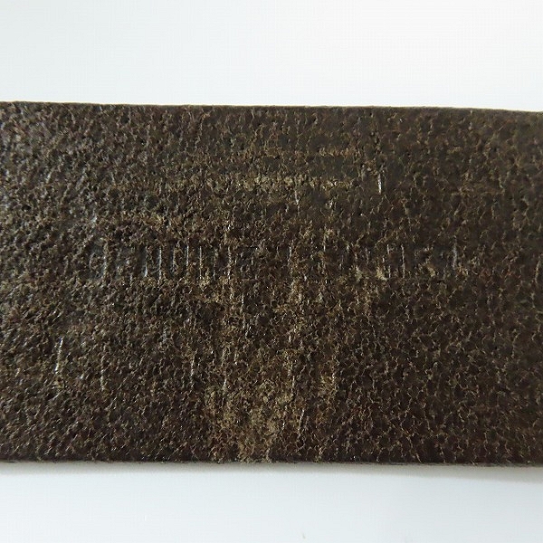 実際に弊社で買取させて頂いたEMPORIO ARMANI/エンポリオアルマーニ ロゴ刻印 レザー ベルト/48の画像 5枚目