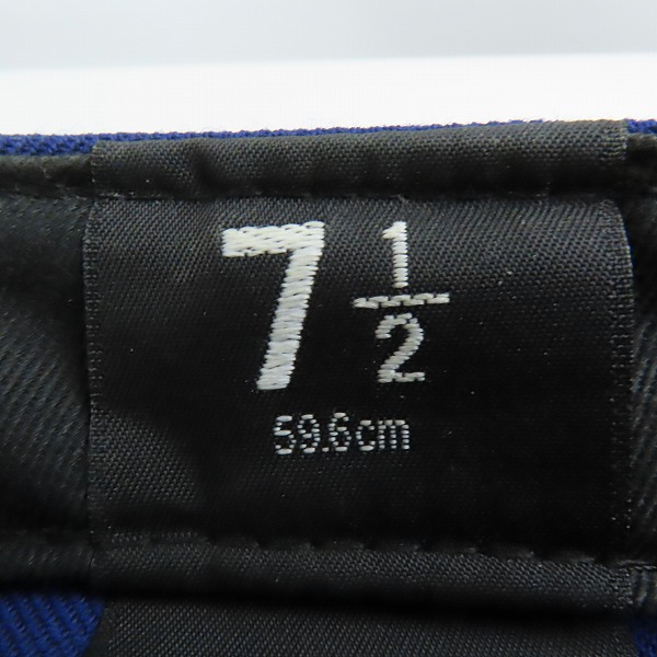 実際に弊社で買取させて頂いたNEW ERA×BACK CHANNEL/ニューエラ×バックチャンネル ロゴ刺繍 ブルー キャップ/帽子の画像 4枚目