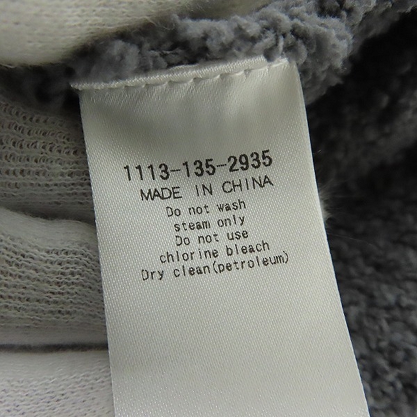 実際に弊社で買取させて頂いた【未使用】UNITED ARROWS /ユナイテッドアローズ TOKYO ボア フリース ジャケット Mの画像 3枚目