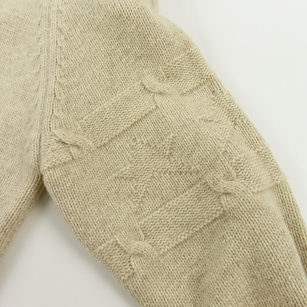 実際に弊社で買取させて頂いたM/エム THANK YOU FRIENDS カシミア混ウールジップアップニット Mの画像 6枚目