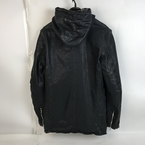 実際に弊社で買取させて頂いたBACKLASH/バックラッシュ "FORE GROW" バングラディシュカーフ製品染め セミロングフーディー/ジャケット 1645-06/2の画像 1枚目