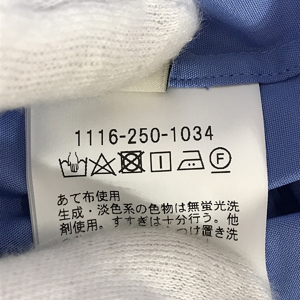 実際に弊社で買取させて頂いた【未使用】UNITED ARROWS×THOMAS MASON/ユナイテッドアロウズ×トーマスメイソン ノーカラーシャツ 半袖 Mの画像 4枚目