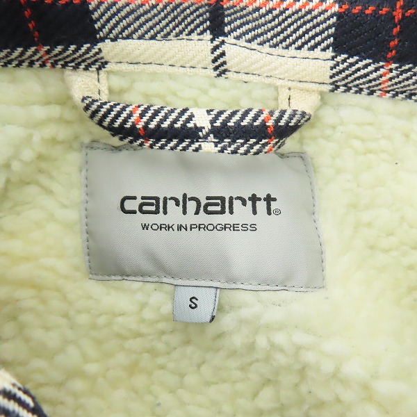実際に弊社で買取させて頂いたCarhartt/カーハート ARDEN/アーデン 内ボア シャツ ジャケット I030789/Sの画像 2枚目