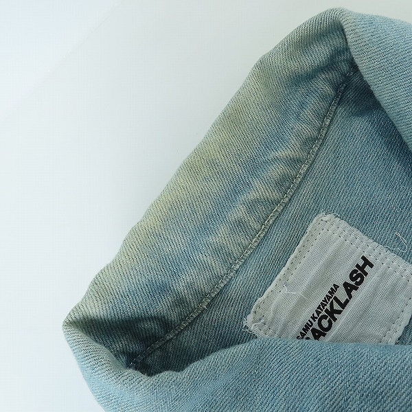 実際に弊社で買取させて頂いたISAMU KATAYAMA BACKLASH/バックラッシュ コットンリネンオーバーフィッティングGジャン 1941-03 Mの画像 5枚目