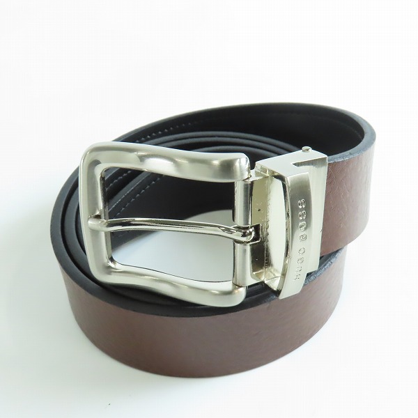 実際に弊社で買取させて頂いたHUGO BOSS/ヒューゴボス レザー ベルト ブラウン