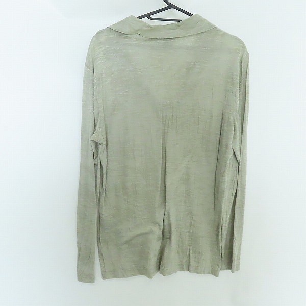 実際に弊社で買取させて頂いたGIORGIO ARMANI/ジョルジオアルマーニ Vネック ヴィスコース長袖Tシャツ/灰系/46の画像 1枚目