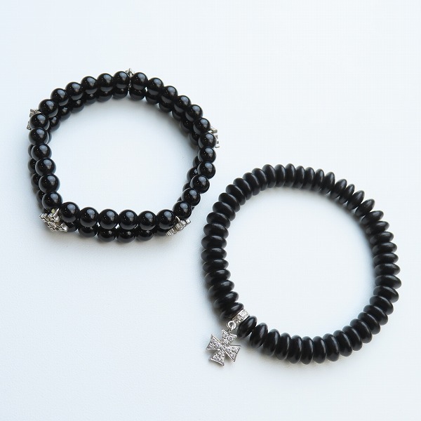 実際に弊社で買取させて頂いたLoree Rodkin/ローリーロドキン他 18K/K18WG×ダイヤモンド×ビーズ クロスブレスレット 2点セット