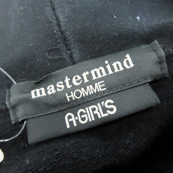実際に弊社で買取させて頂いたmastermind HOMME×A-GIRL'S/マスターマインド×エイガールズ ゴールドロゴプリントパーカー 15AWMM-SW87-05/Lの画像 2枚目