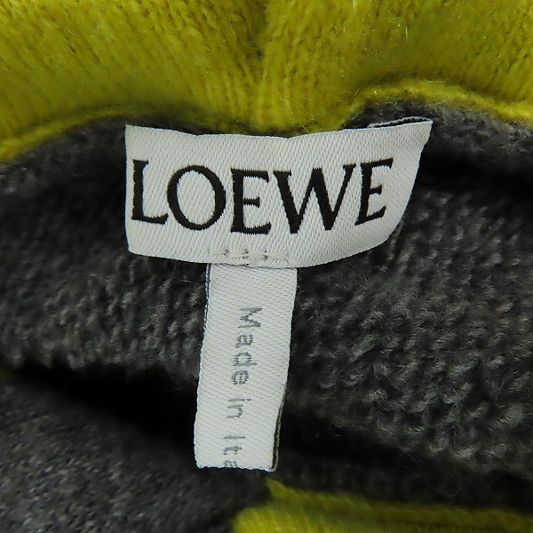 実際に弊社で買取させて頂いた【JPタグ】LOEWE/ロエベ 22-23AW ウール&カシミヤ バイカラープルオーバーパーカー H526Y14KCN/Lの画像 2枚目