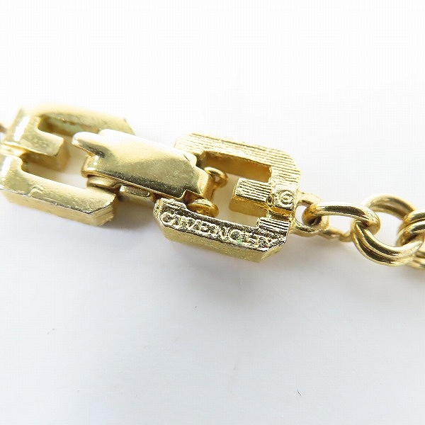 実際に弊社で買取させて頂いたGIVENCHY/ジバンシィ Gロゴリンク チェーンネックレス ゴールドの画像 6枚目