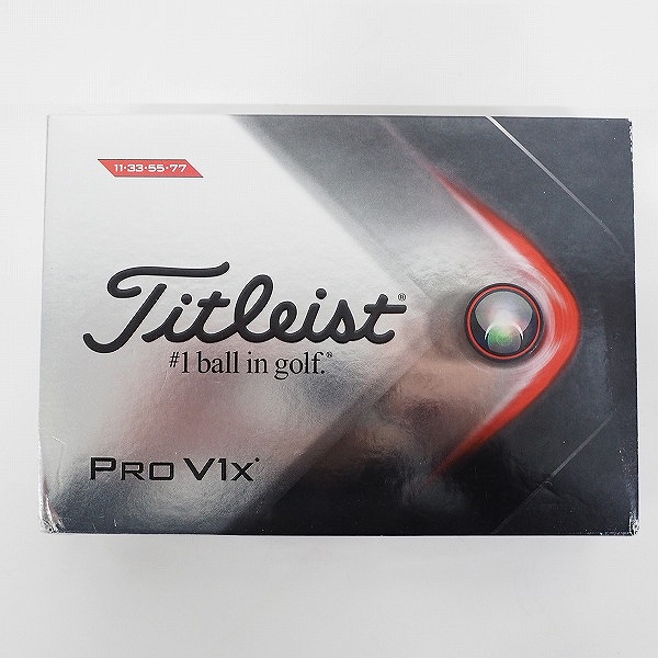 実際に弊社で買取させて頂いた【未使用】Titleist/タイトリスト PRO V1x ゴルフボール ホワイト 1ダースの画像 2枚目