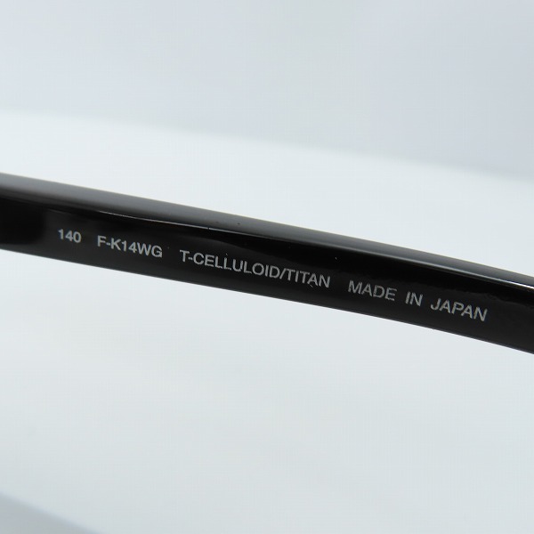 実際に弊社で買取させて頂いたdunhill/ダンヒル T-CELLULOID/TITAN F-K14WG ホワイトゴールド ツーポイント メガネフレーム の画像 6枚目