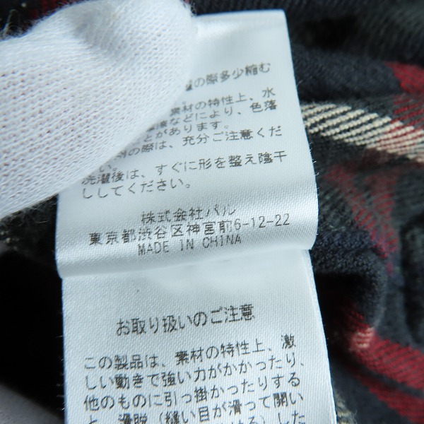 実際に弊社で買取させて頂いたCIAOPANIC TYPY/チャオパニックティピー　チェック柄　長袖シャツ/Lの画像 4枚目