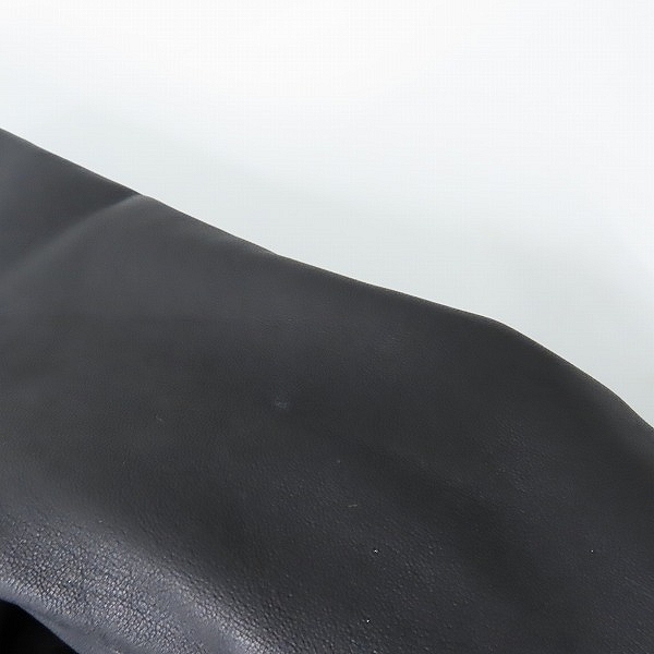 実際に弊社で買取させて頂いたNANO UNIVERSE/ナノユニバース シープレザー ダブルライダースジャケット NUC63L01081SH Lの画像 6枚目