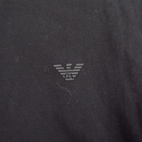 実際に弊社で買取させて頂いたEMPORIO ARMANI/エンポリオアルマーニ ロンT 長袖カットソー ブラック XLの画像 6枚目