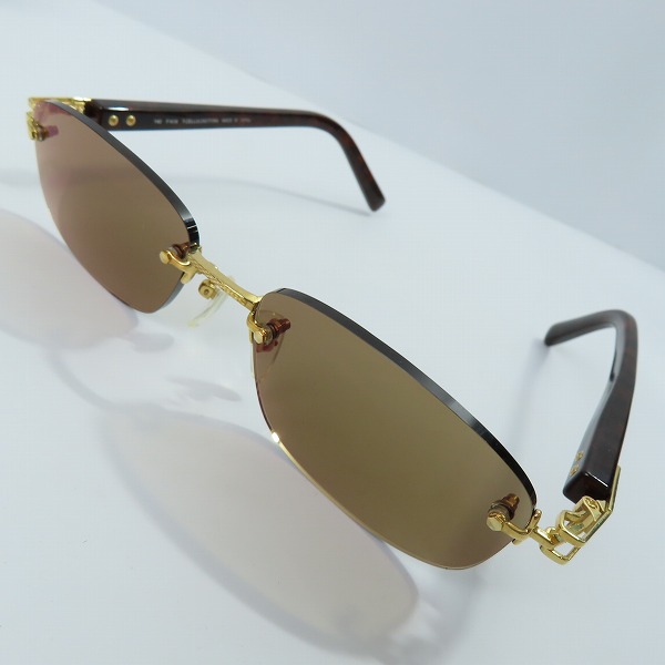 実際に弊社で買取させて頂いたdunhill/ダンヒル T-CELLULOID/TITAN F-K18 ゴールド ツーポイント メガネフレーム 